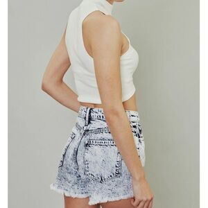 KanCan Acid Wash Denim Shorts
